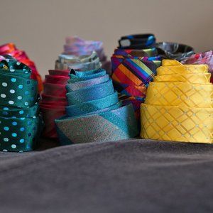 38 Neckties - Versace, Valentino, BCBG, etc.